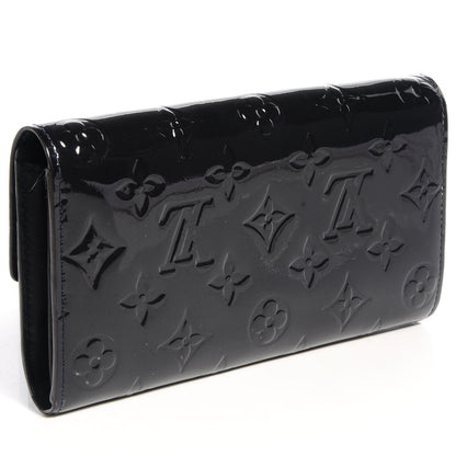 Louis Vuitton Vernis Sarah Wallet Blue Infini 3 of 8