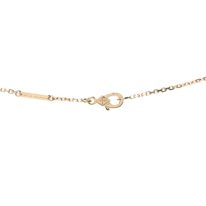 Van Cleef & Arpels 18K Yellow Gold Carnelian Vintage Alhambra Pendant Necklace 4 of 8