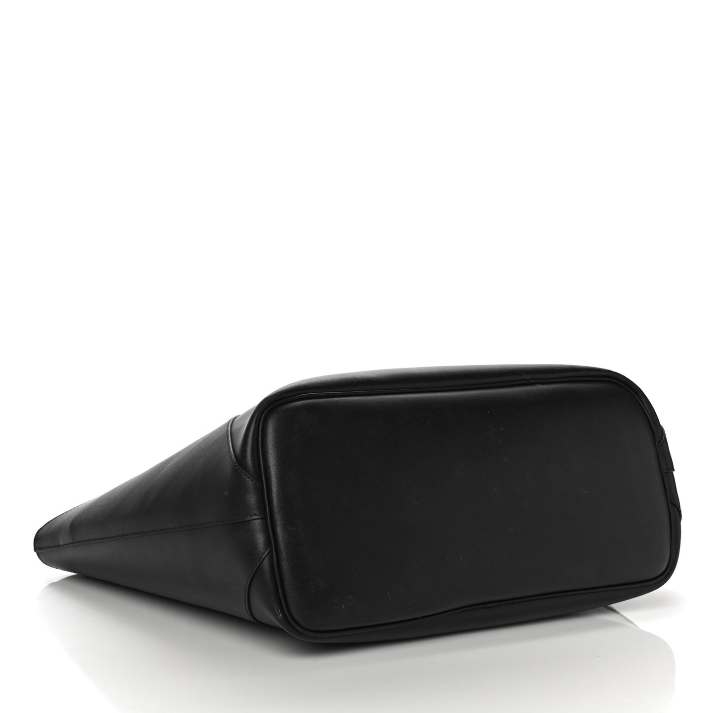Smooth Calfskin Wing Shopper Tote Black Red