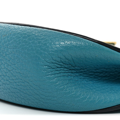 Chloe Grained Lambskin Mini Drew Shoulder Bag Sky Blue 9 of 9