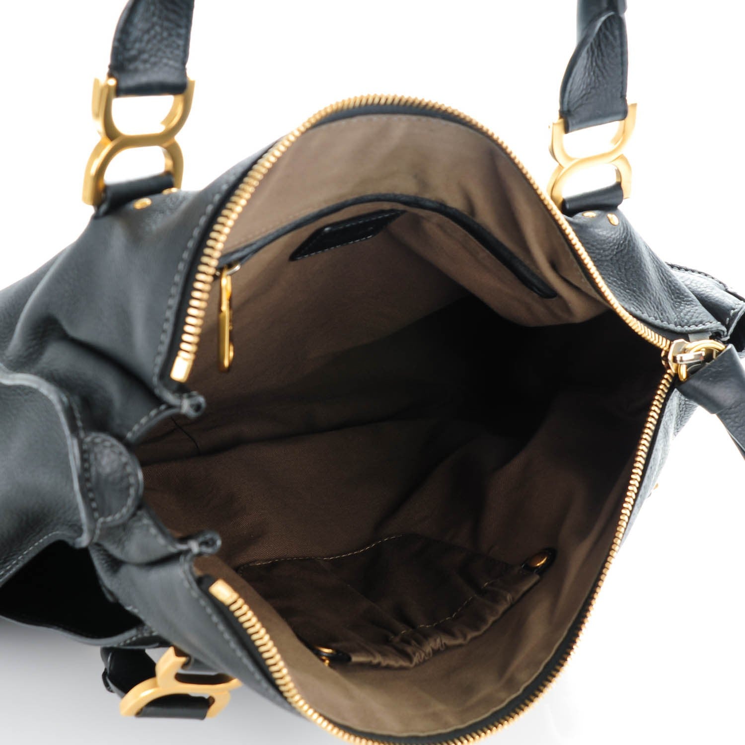 Chloe Calfskin Large Marcie Satchel Black 5 of 7