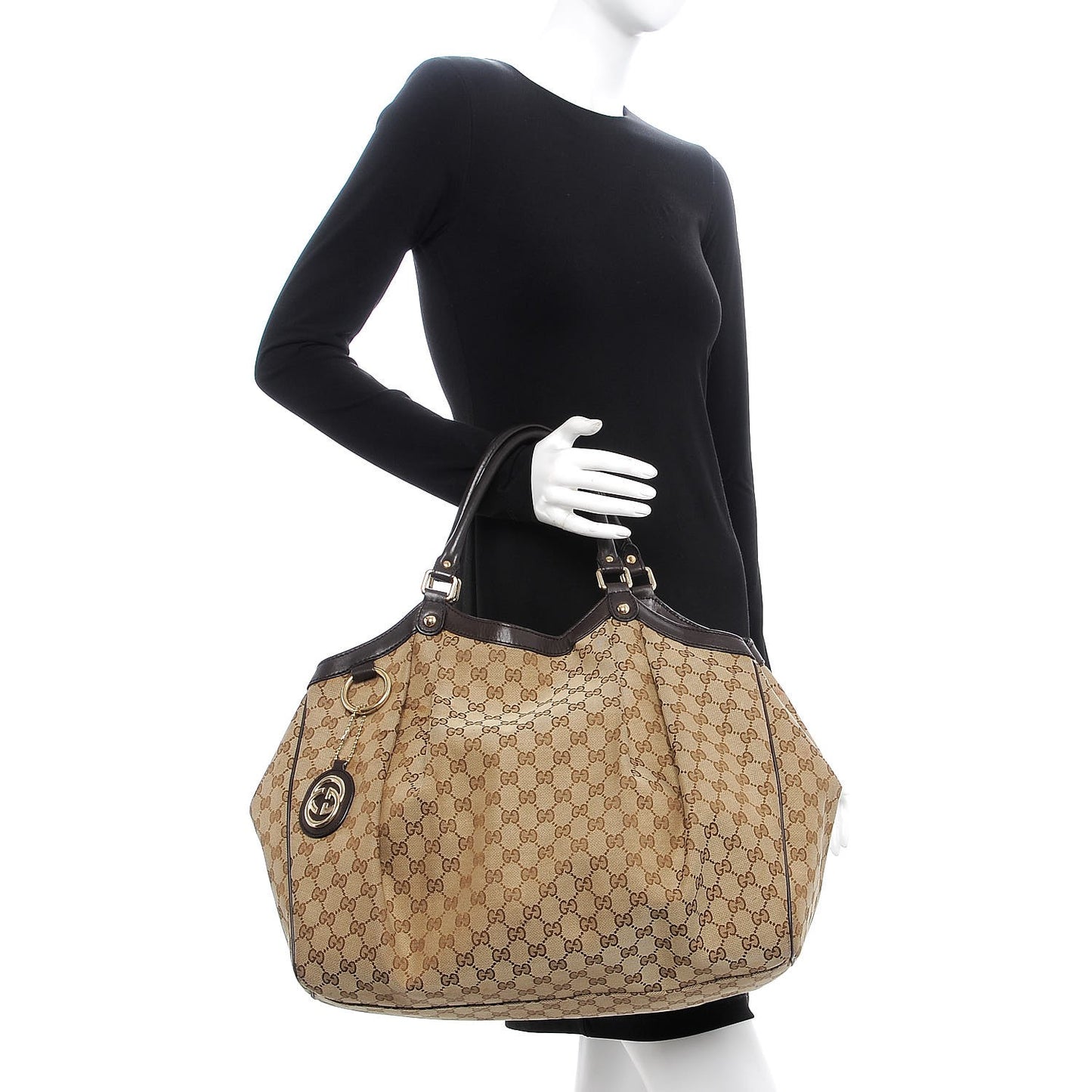Monogram Large Sukey Tote Dark Brown
