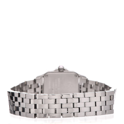 Cartier Stainless Steel Pink Mother of Pearl 20mm Santos Demoiselle Quartz Watch 4 of 8