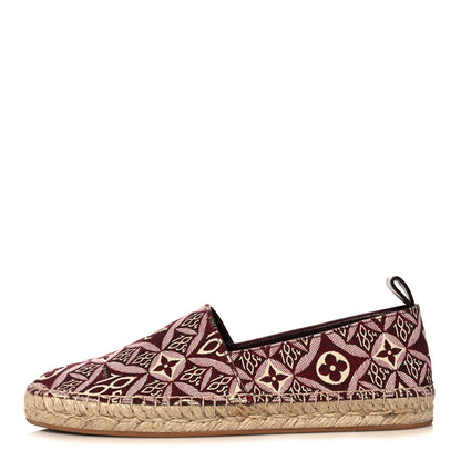 Louis Vuitton Jacquard Since 1854 Starboard Espadrille Flats 39 Bordeaux 1 of 8