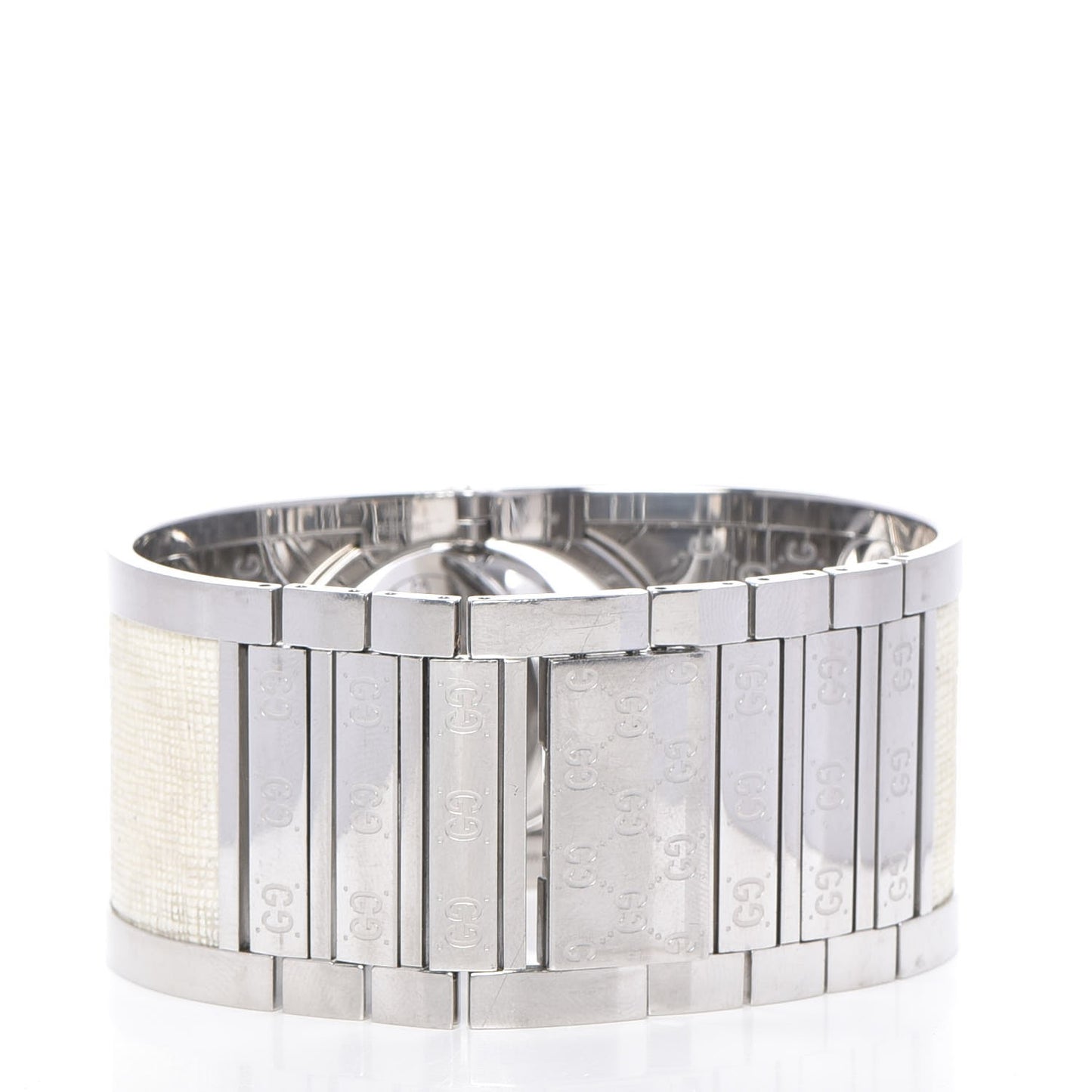 Stainless Steel Canvas Mother of Pearl 33mm Twirl Quartz Watch