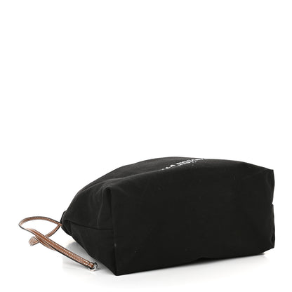 Stella McCartney Canvas Printed Drawstring Tote Bag Black 4 of 10