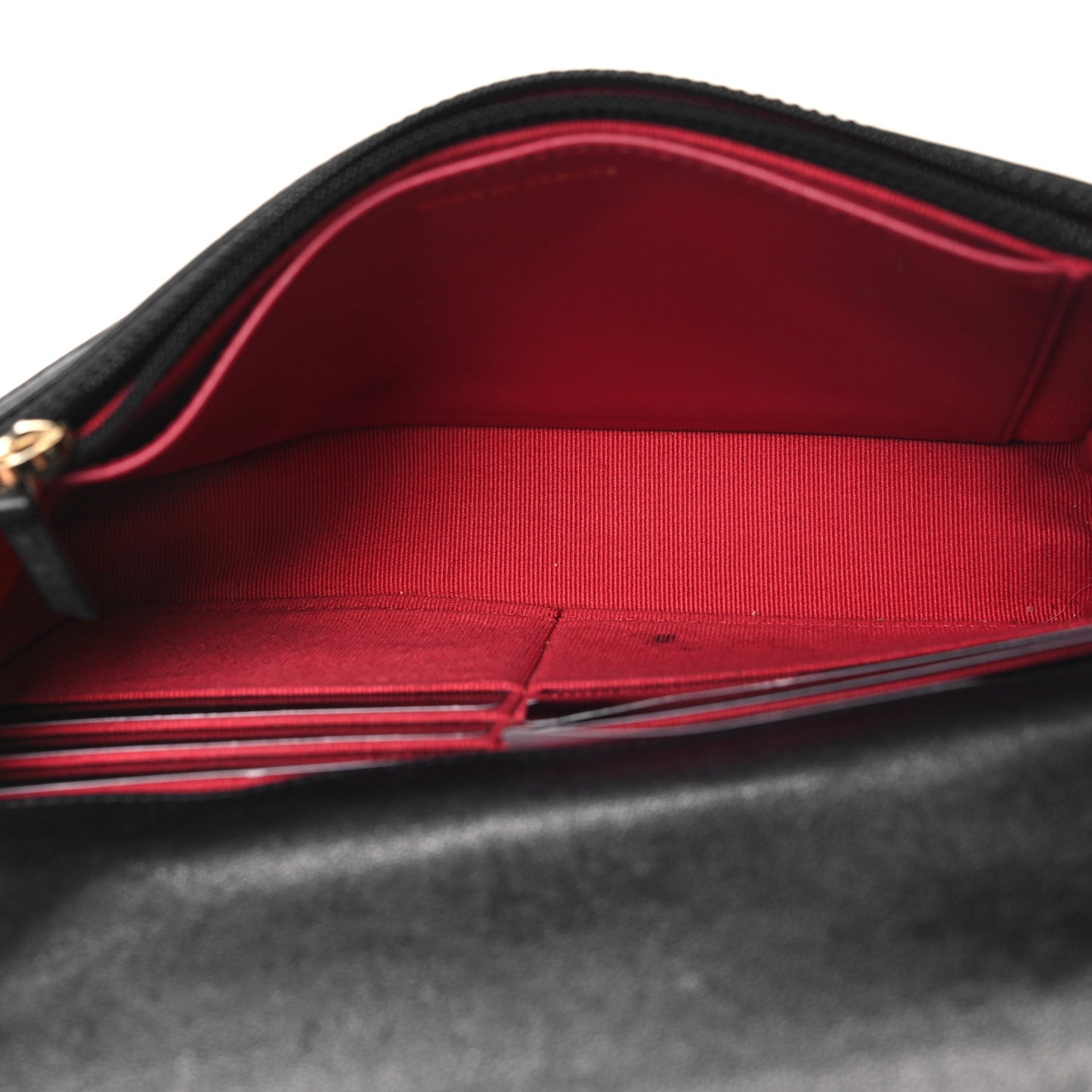 Lambskin Quilted Chanel 19 Wallet On Chain WOC Black