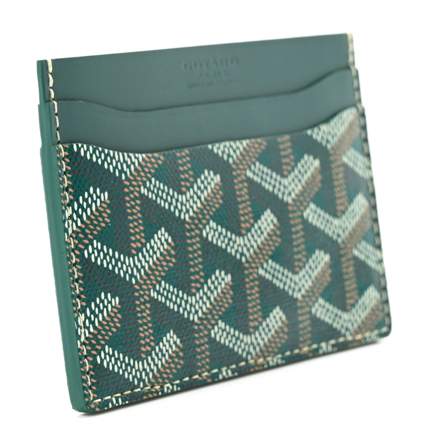 Goyard Goyardine Saint Sulpice Card Holder Green 3 of 7