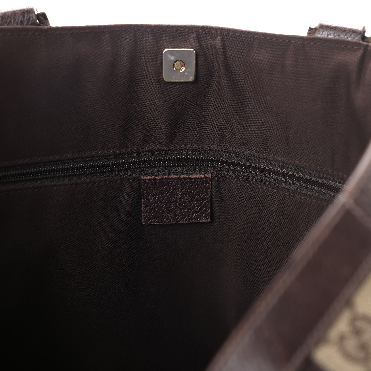 Gucci Monogram Large Abbey Tote Dark Brown 7 of 8