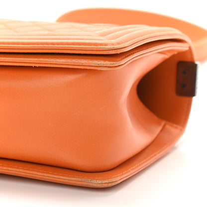 Chanel Lambskin Quilted Medium Boy Flap Orange 9 of 9