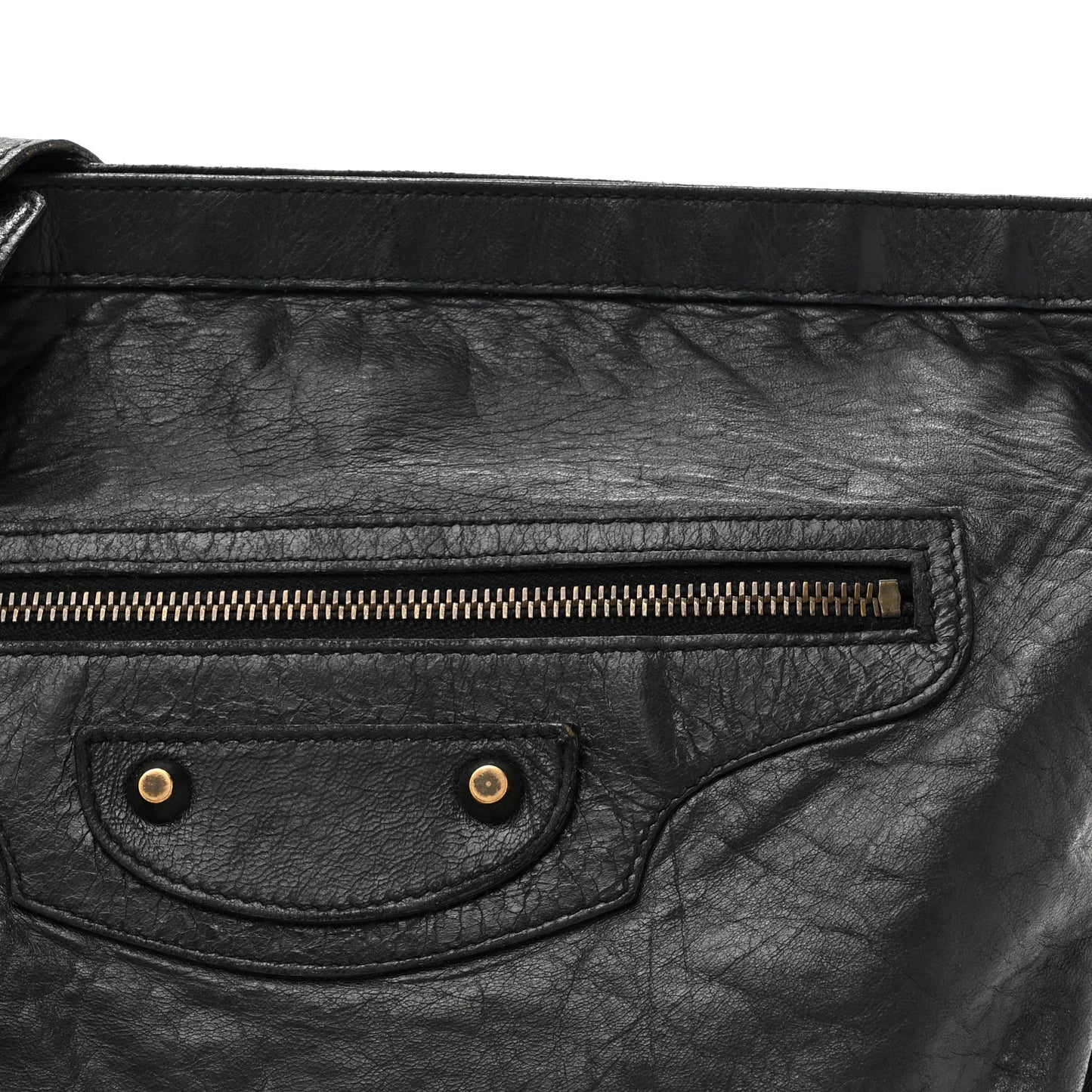 Agneau Classic Hardware Flat Messenger Black