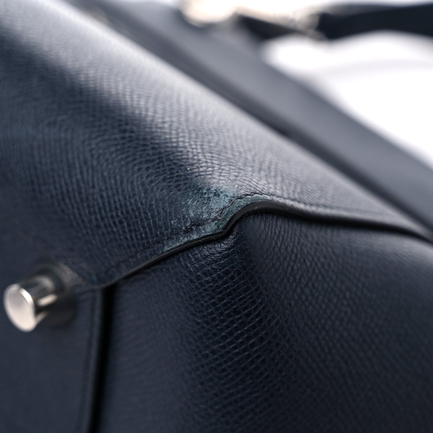 Grained Calfskin Mini Belt Bag Navy