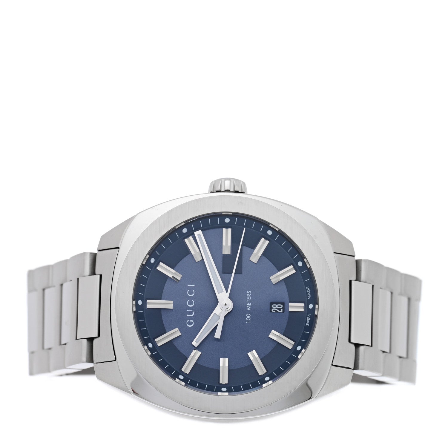 Gucci Stainless Steel 40mm GG2570 Quartz Watch Blue 2 of 5