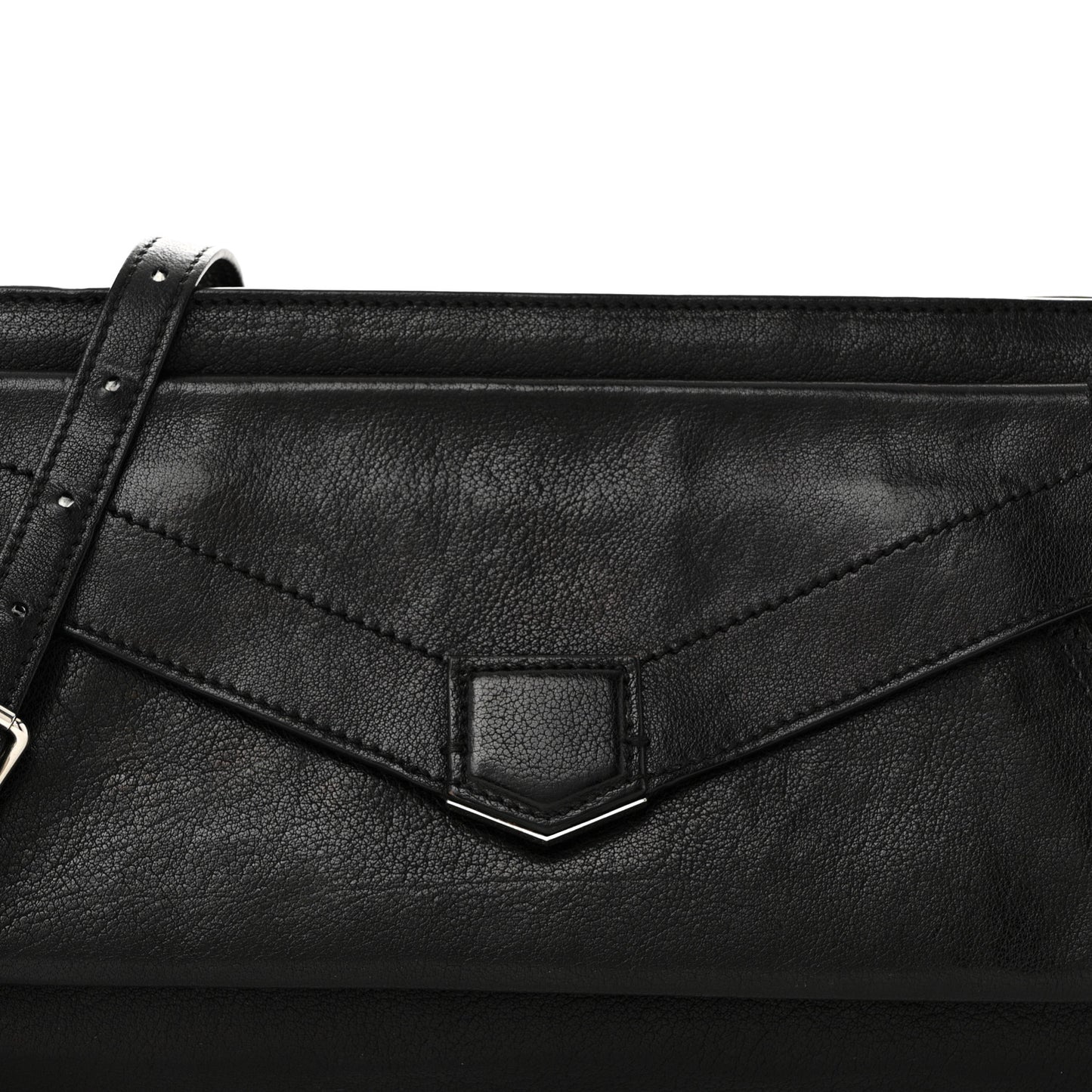 Calfskin PS13 Shoulder Bag Black