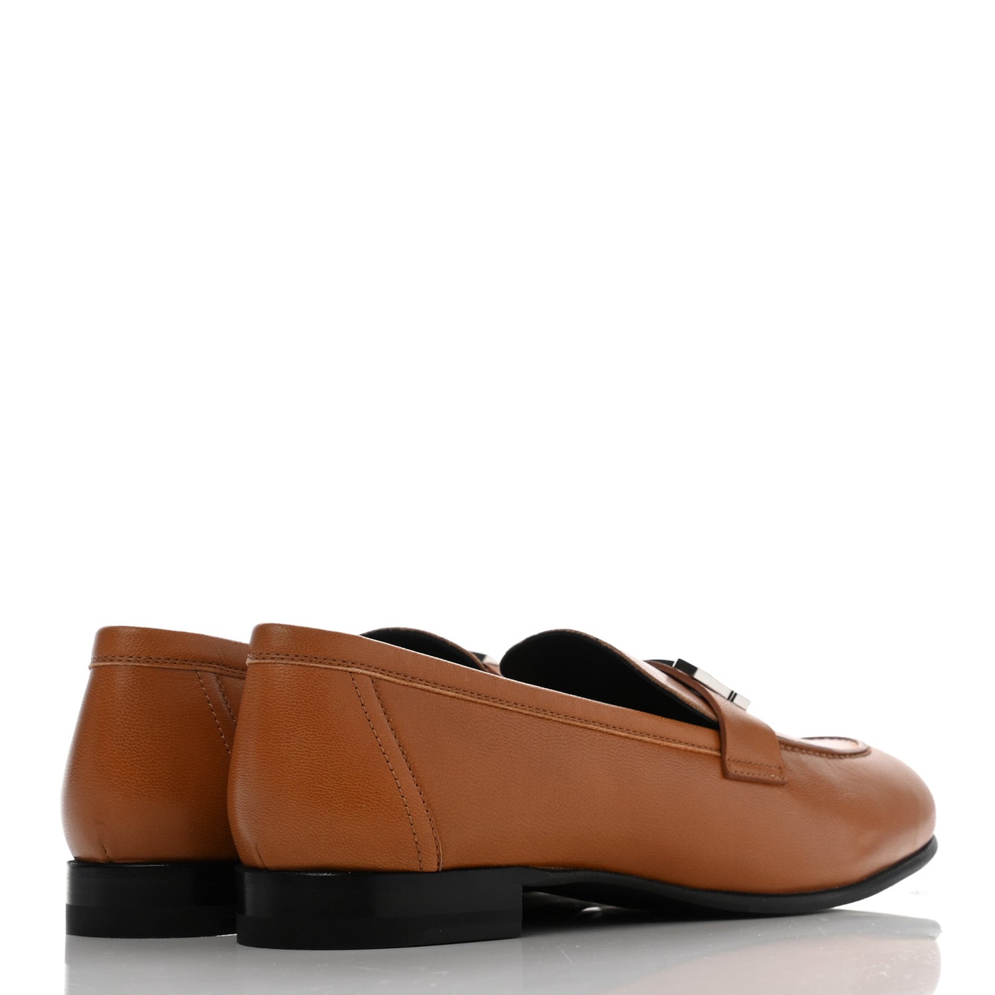 Goatskin Womens Paris Loafers 37.5 Gold