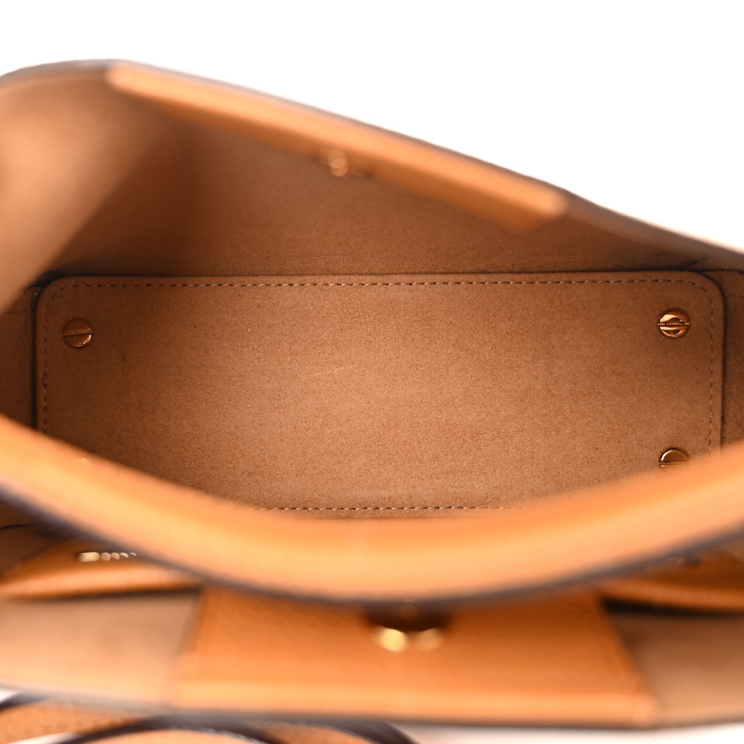 Grained Calfskin Visetos Top Handle Crossbody Cognac