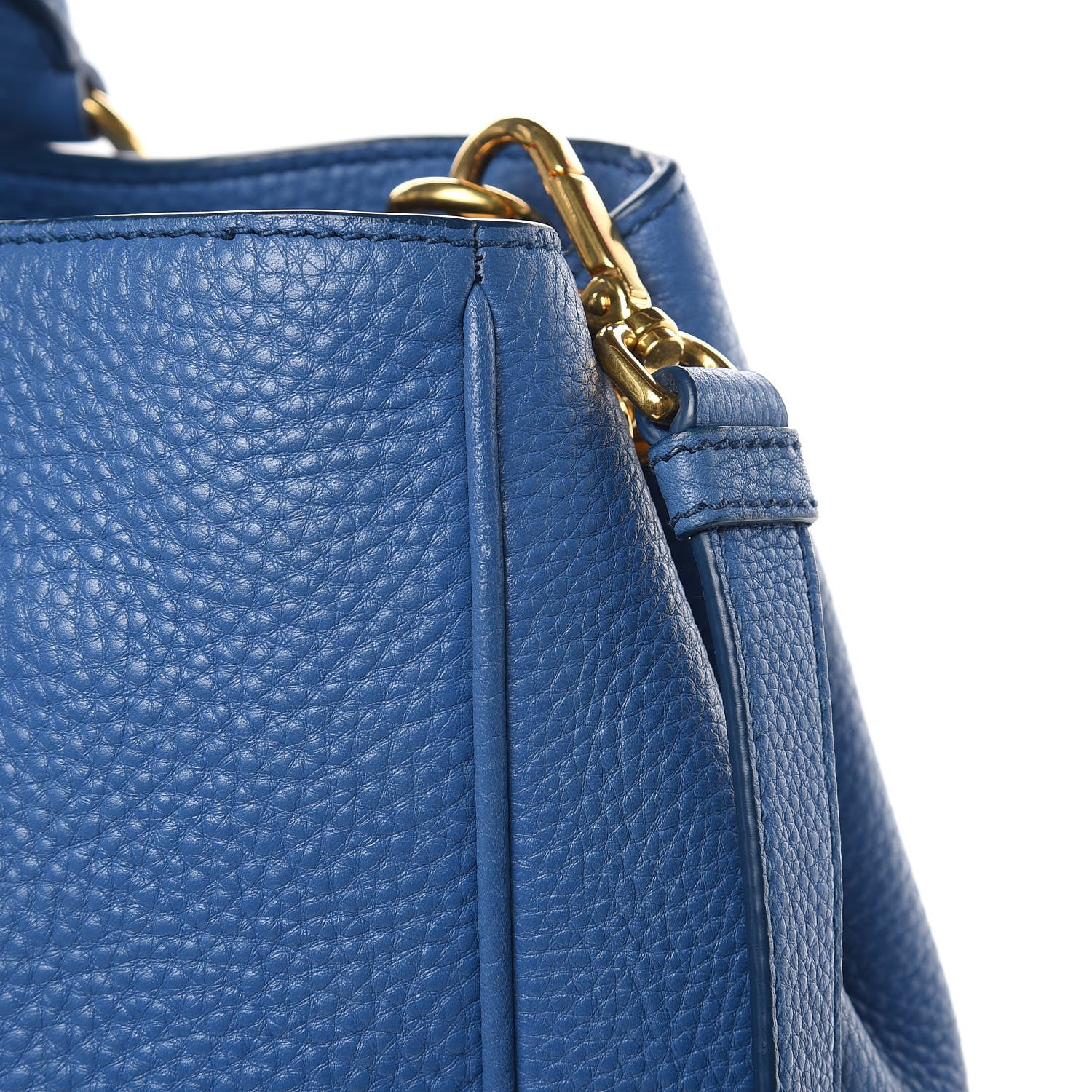 Prada Vitello Daino Tote Cobalto 15 of 21