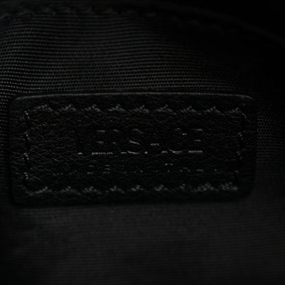 Versace Calfskin Baroque Logo Messenger Bag Black 6 of 11