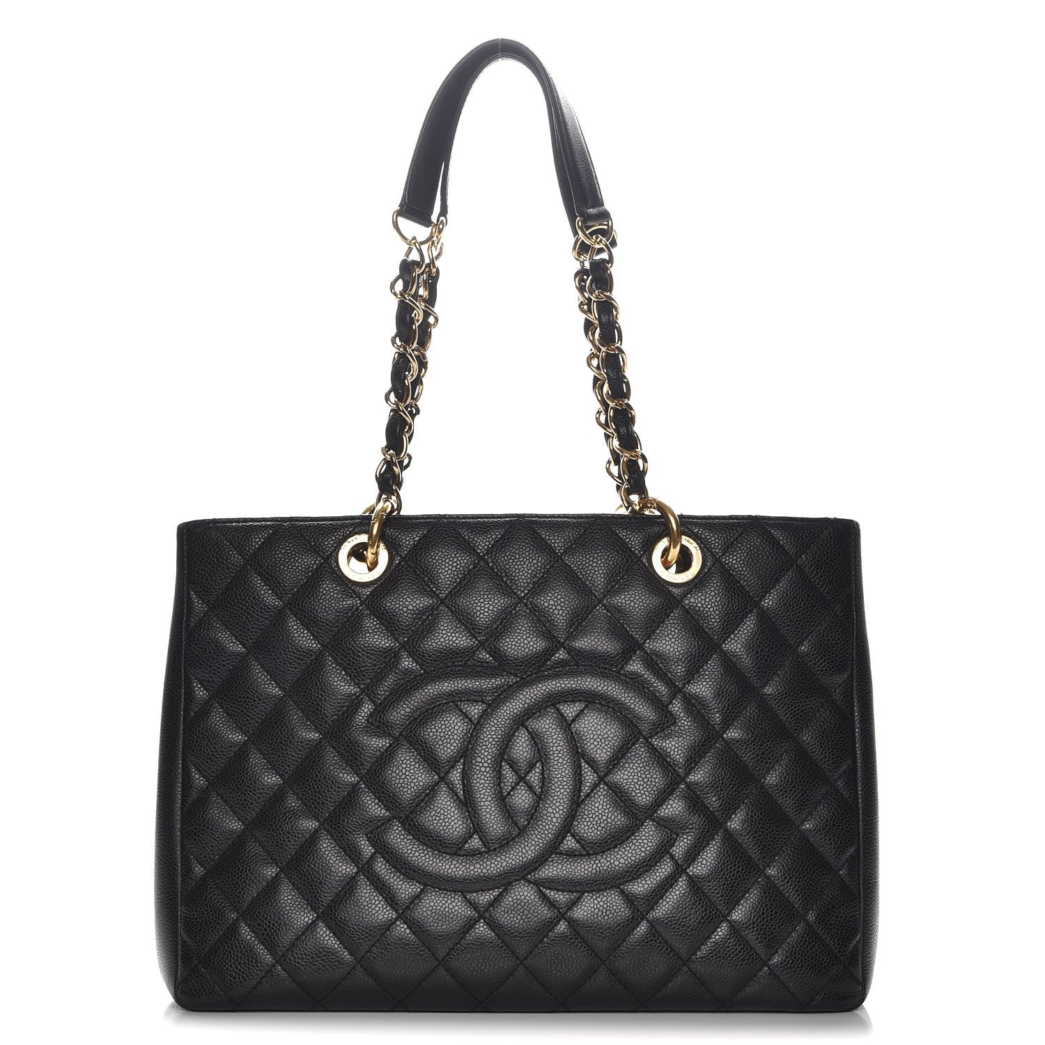 Chanel Caviar Quilted Grand Shopping Tote GST Black 1 of 7