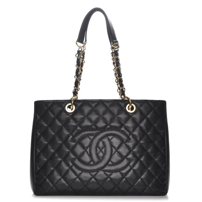 Chanel Caviar Quilted Grand Shopping Tote GST Black 1 of 7