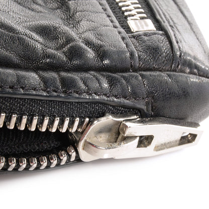 Alexander Wang Pebbled Lambskin Large Fumo Clutch Black 7 of 8