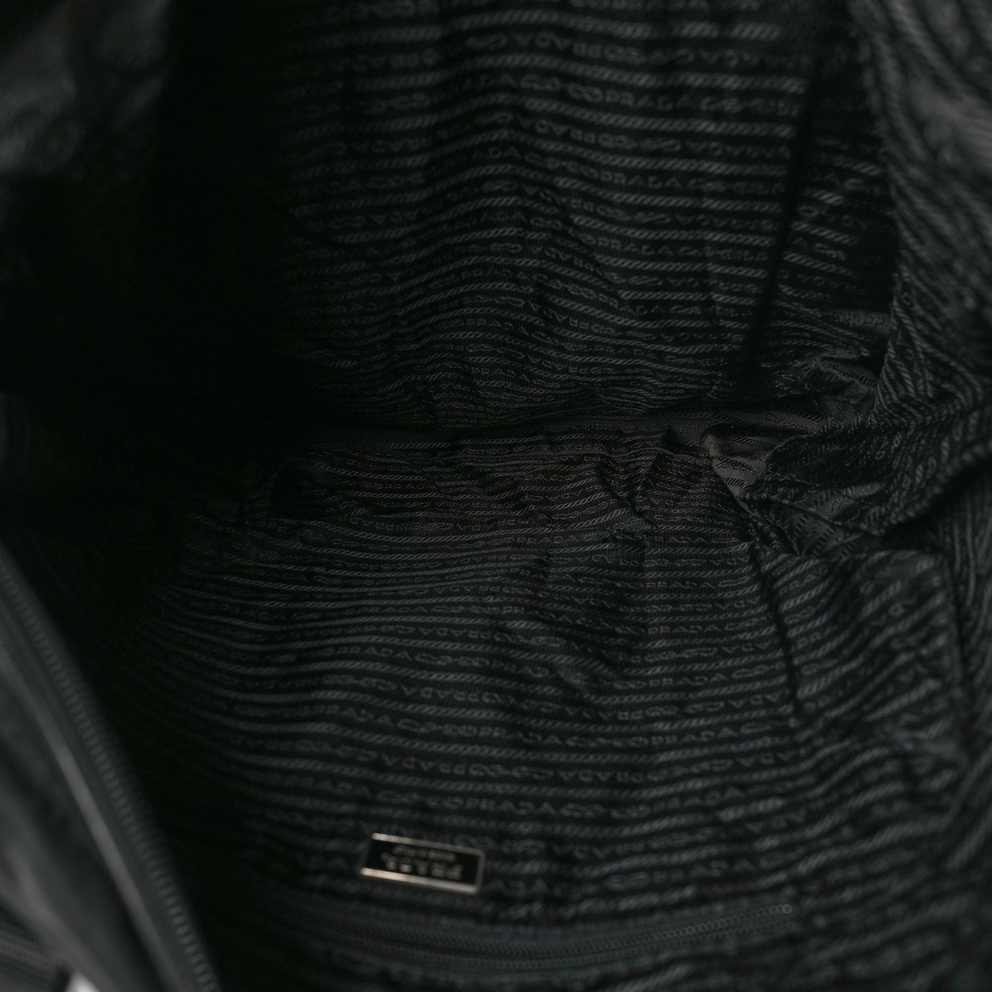 Tessuto Nylon Saffiano Tote Black