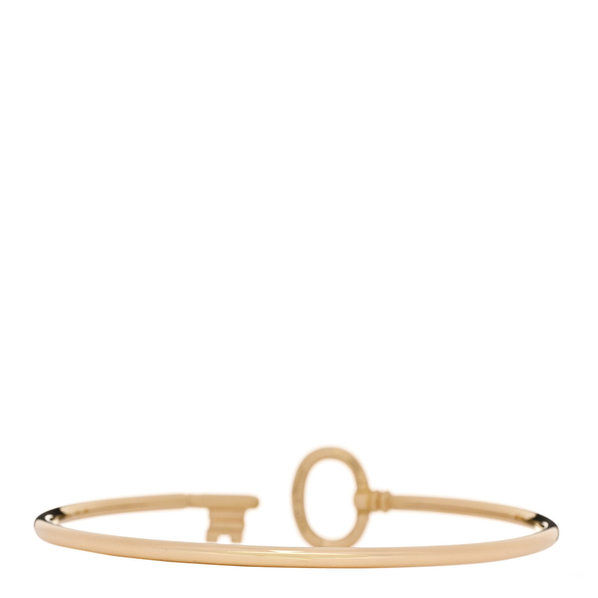 Tiffany 18K Yellow Gold Diamond Keys Wire Bracelet 2 of 4