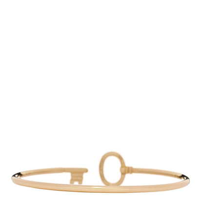 Tiffany 18K Yellow Gold Diamond Keys Wire Bracelet 2 of 4