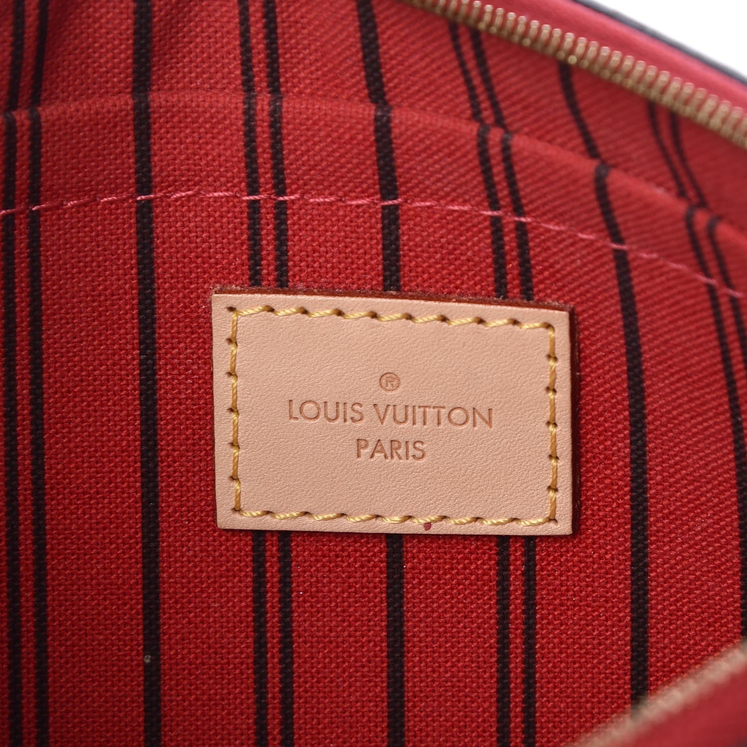 Louis Vuitton Monogram Neverfull MM GM Pochette Cherry 6 of 8