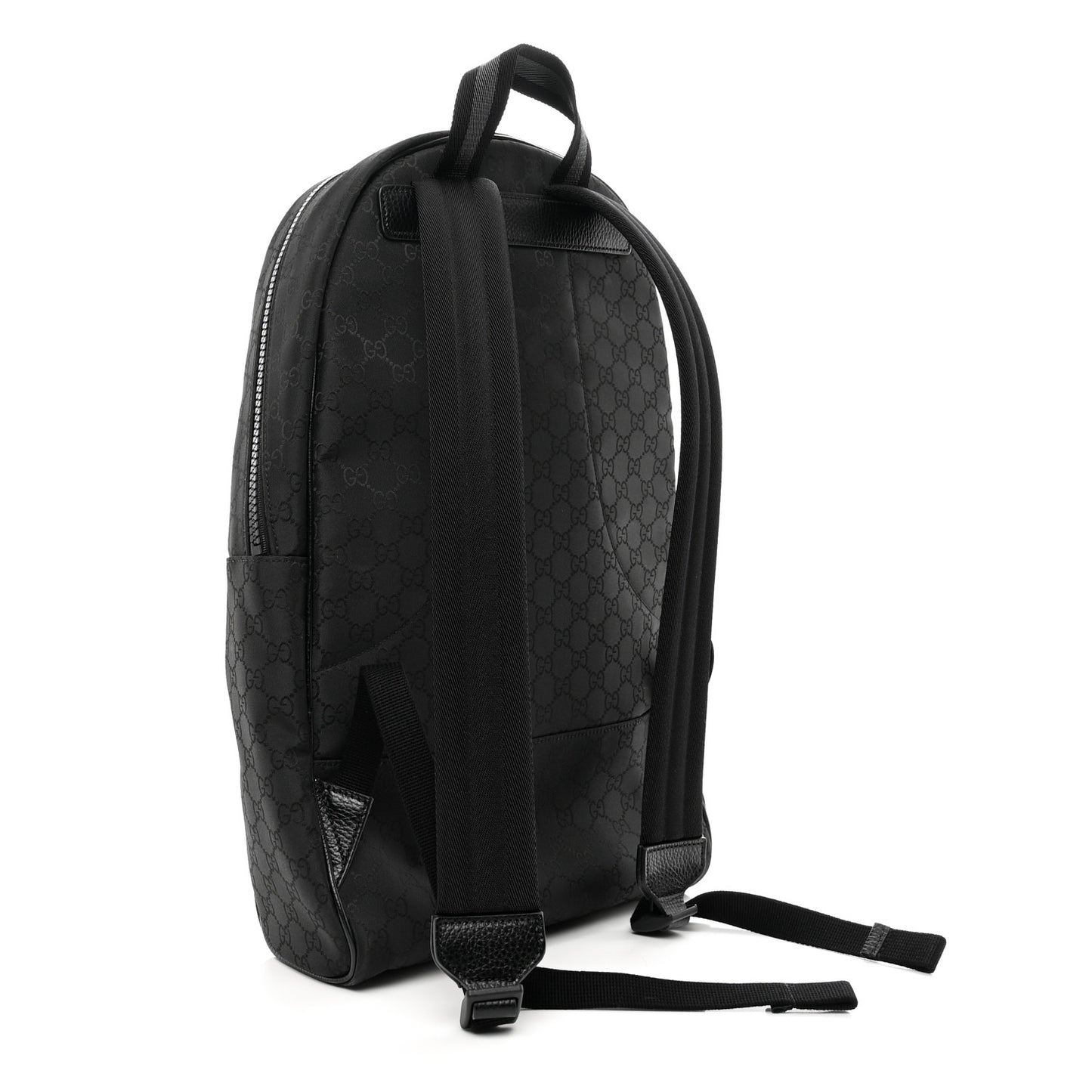 Nylon Monogram Slim Backpack Black