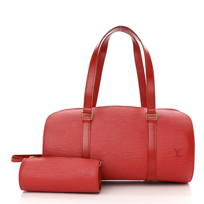 Louis Vuitton Epi Soufflot Castillan Red 3 of 16