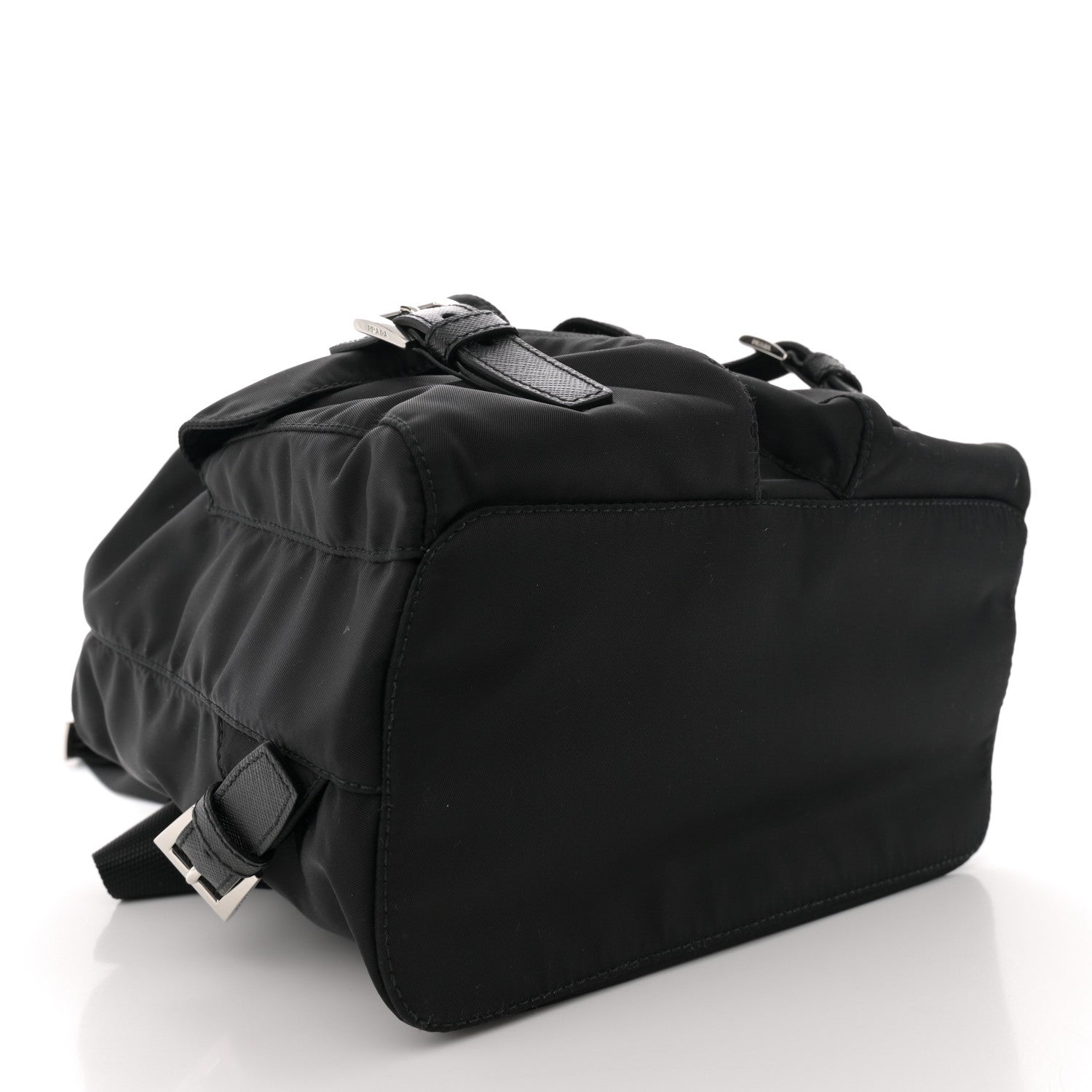 Prada Tessuto Nylon Saffiano Small Backpack Black 4 of 11