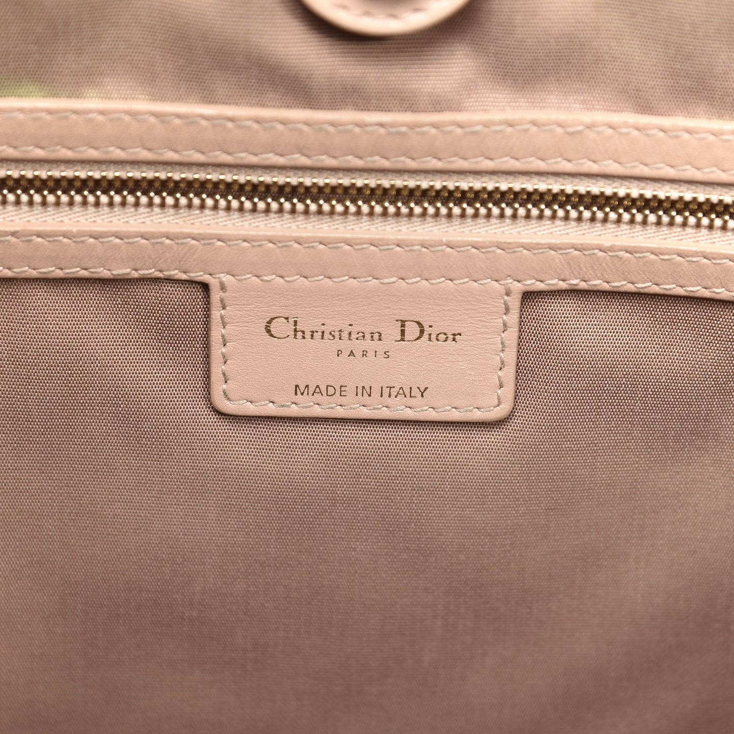 Coated Canvas Cannage Small Panarea Tote Beige