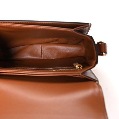 Celine Calfskin Triomphe Canvas Teen Triomphe Bag Tan 5 of 11