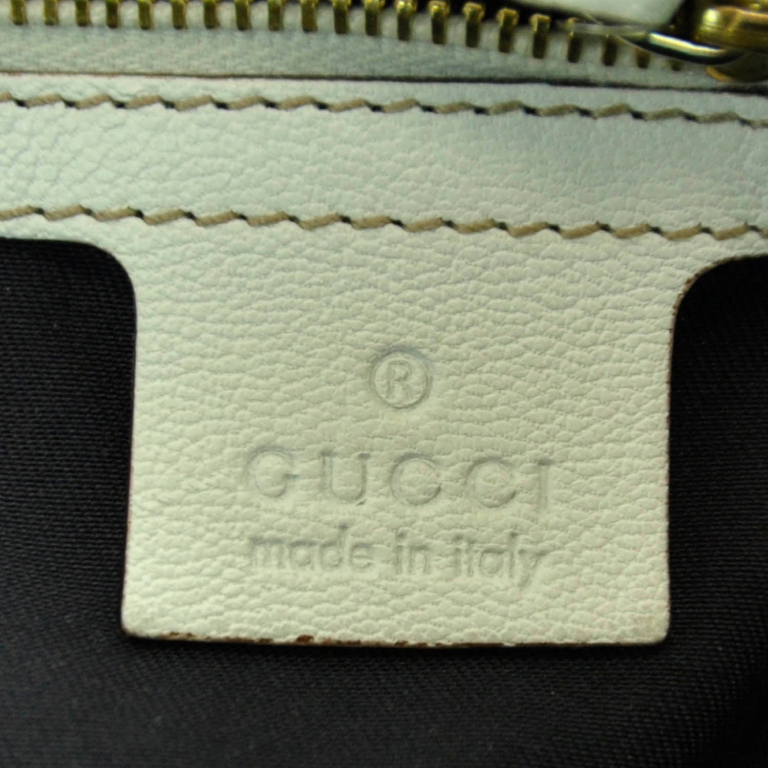 Gucci Leather Capri Large Bowler White 9 of 11