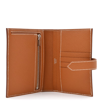 Hermes Epsom Bearn Compact Wallet Gold 5 of 8