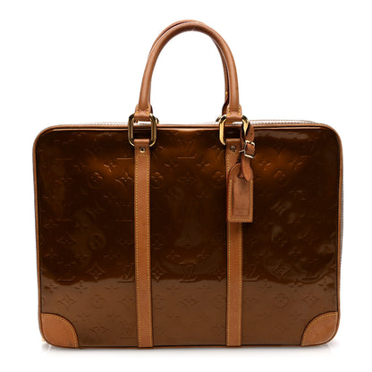 Louis Vuitton Vernis Vandam Briefcase Bronze 1 of 15