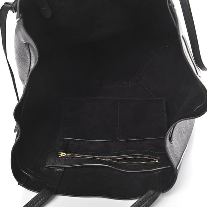Celine Soft Grained Calfskin Medium Belt Cabas Phantom Black 5 of 11