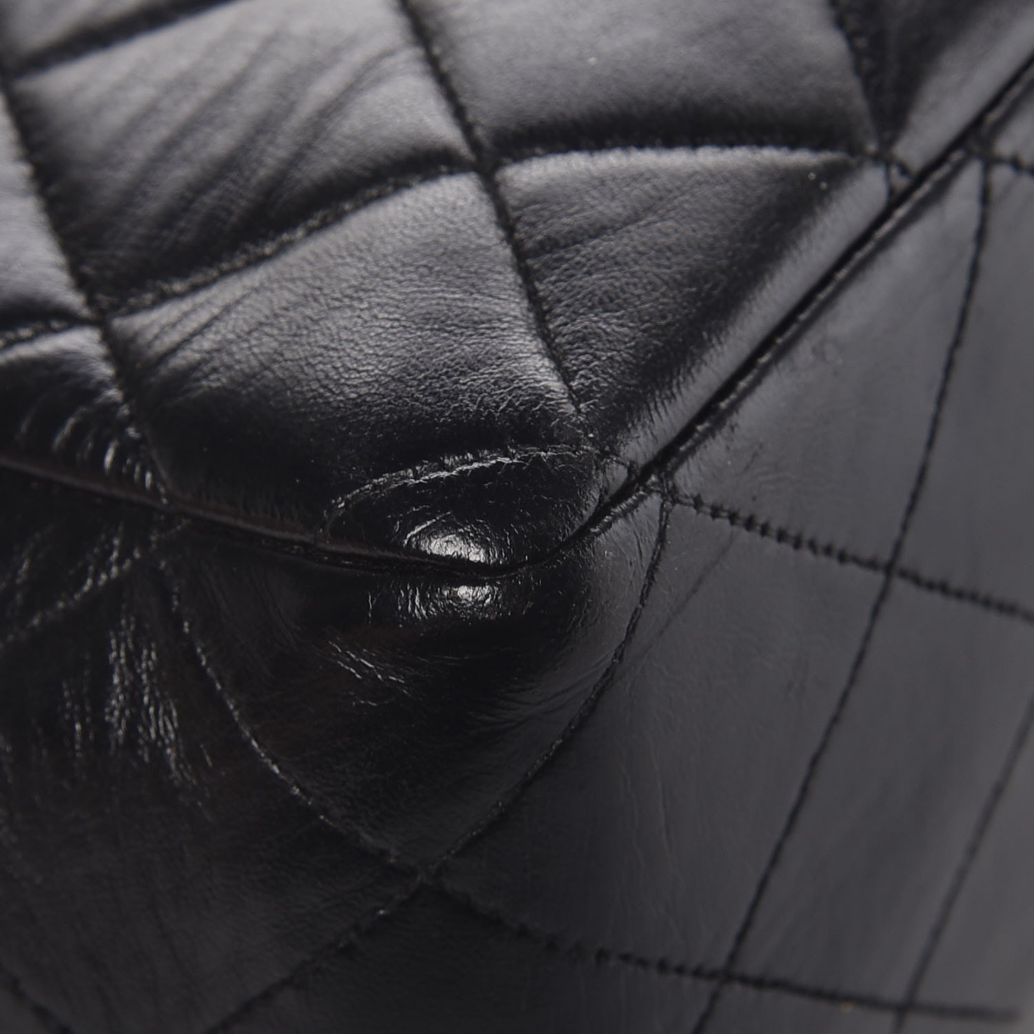 Chanel Lambskin Quilted Jumbo Single Flap Black 6 of 12