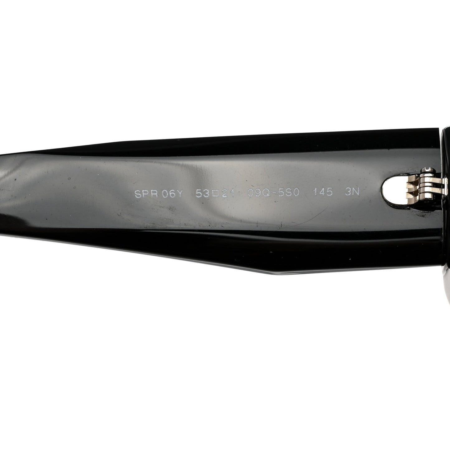 Acetate Symbole Sunglasses SPR 06Y Black Black