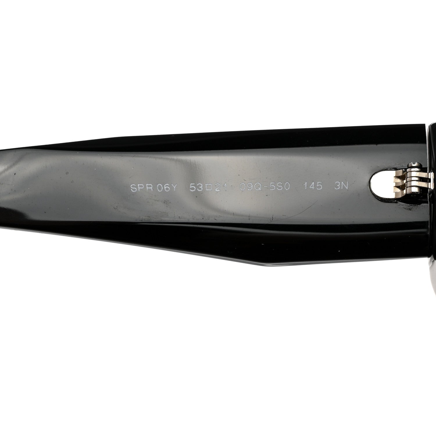 Prada Acetate Symbole Sunglasses SPR 06Y Black Black 6 of 8