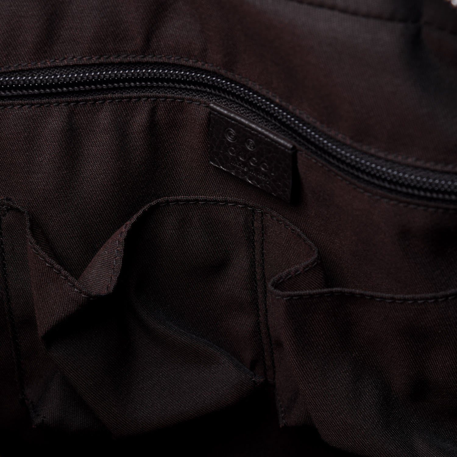 Gucci Monogram Briefcase Dark Brown 9 of 14