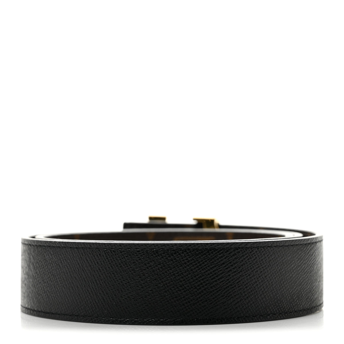 Louis Vuitton Calfskin Monogram 30mm LV Initiales Reversible Belt 75 30 Black 2 of 10