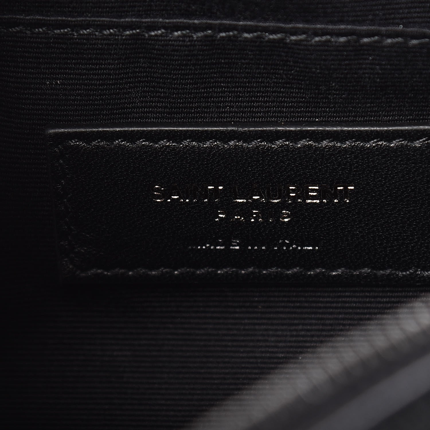 Saint Laurent Calfskin Matelasse Monogram Lou Belt Bag Black 6 of 9