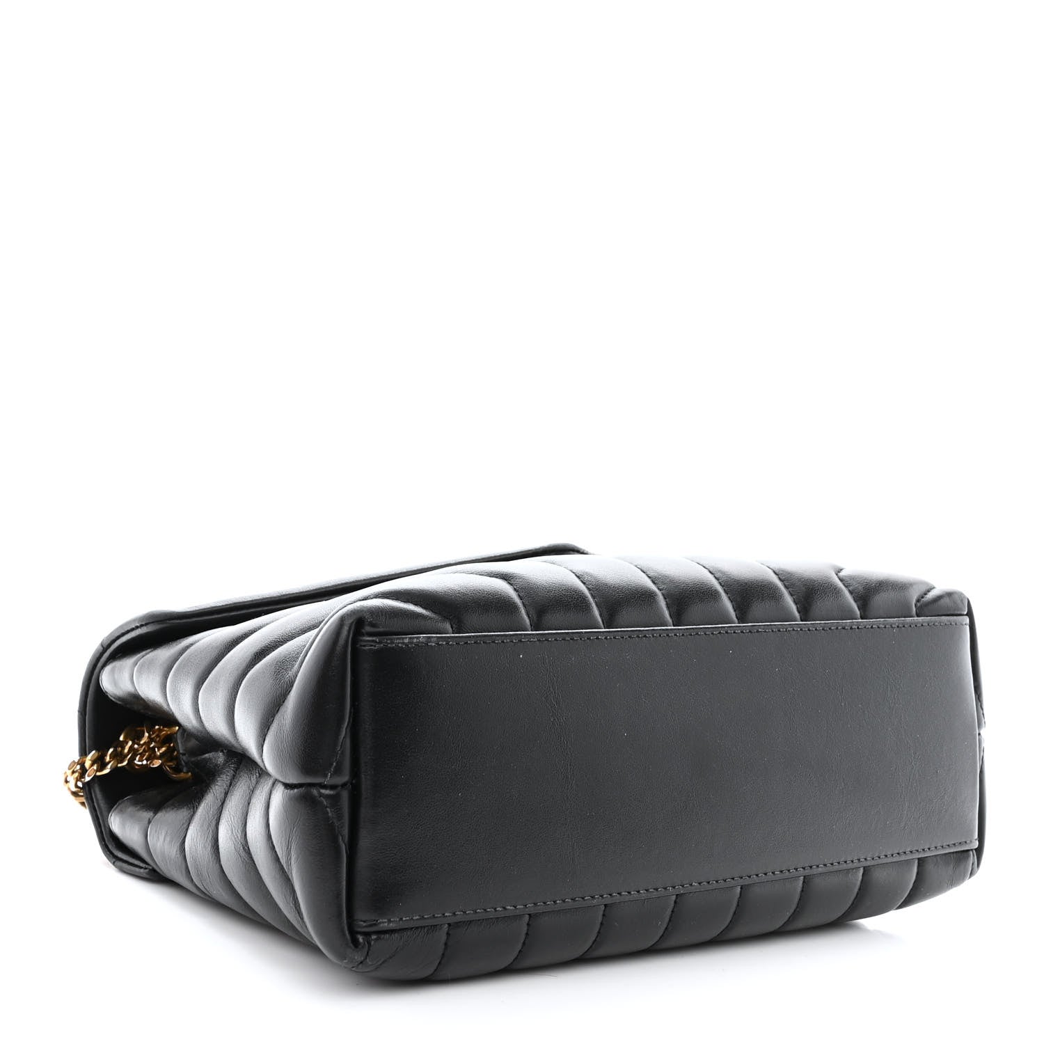 Saint Laurent Calfskin Y Quilted Monogram Small Loulou Chain Satchel Black 4 of 11
