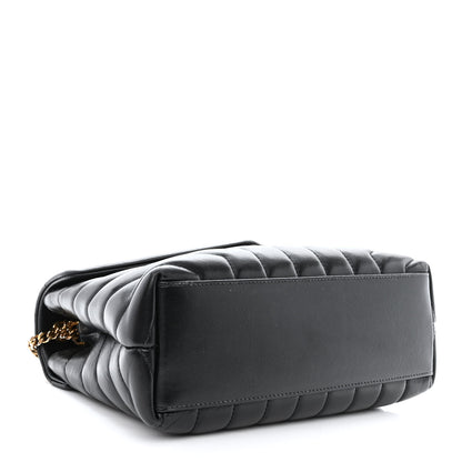 Saint Laurent Calfskin Y Quilted Monogram Small Loulou Chain Satchel Black 4 of 11