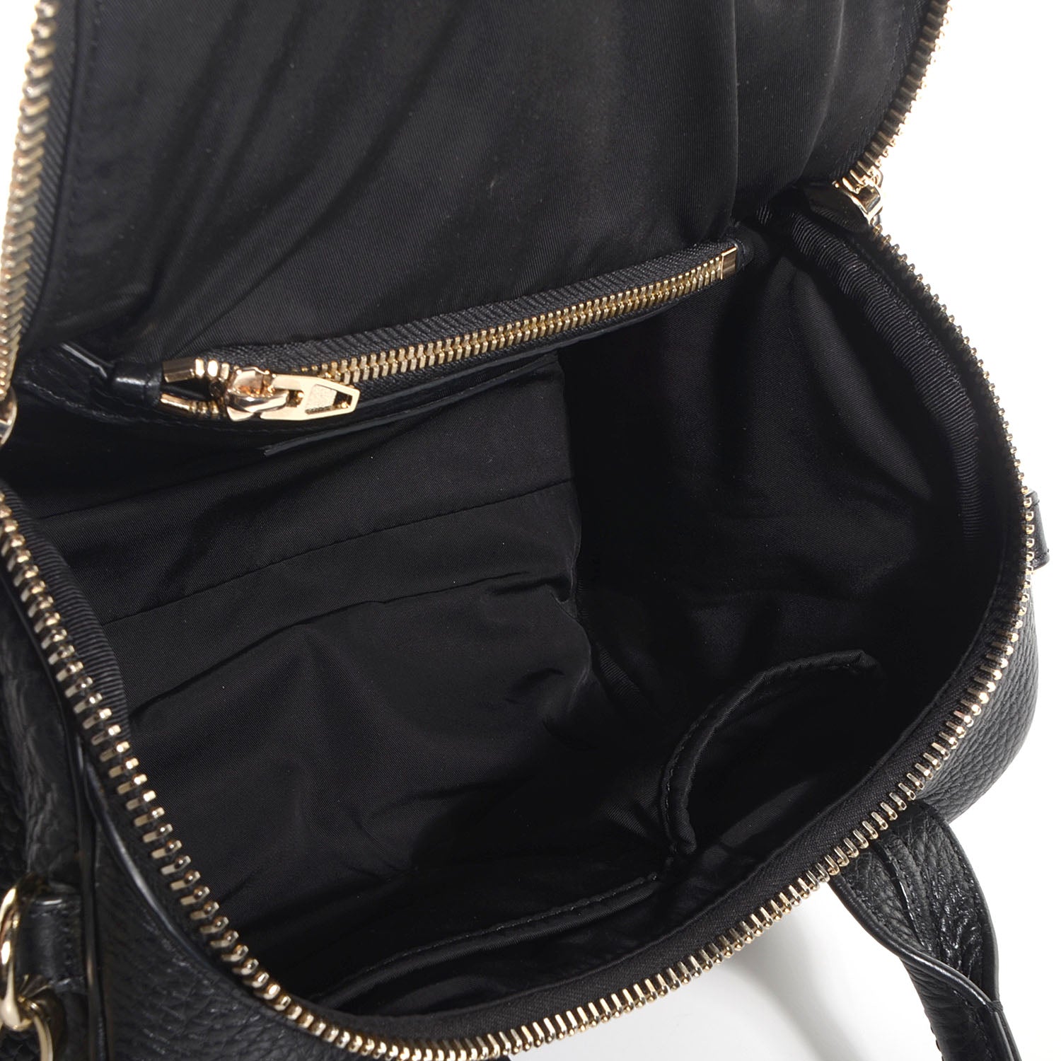 Alexander Wang Pebbled Leather Rockie Black w Pale Gold Hardware 5 of 6