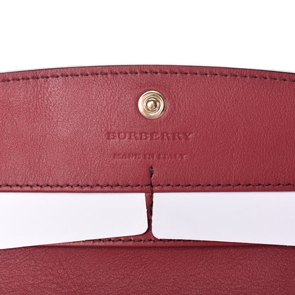 Burberry Calfskin House Check Porter Continental Wallet Red 6 of 12