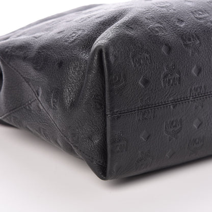 MCM Calfskin Ottomar Monogram Medium Klara Hobo Black 7 of 10