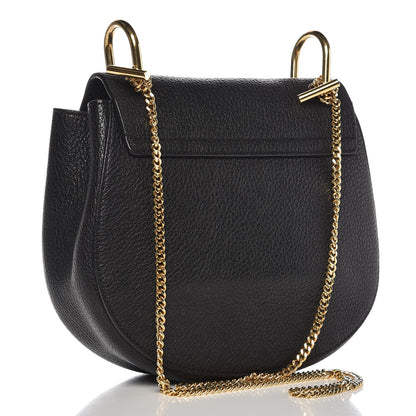 Chloe Grained Lambskin Drew Shoulder Bag Black 3 of 9